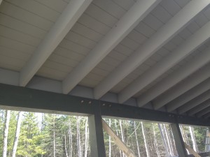 Timber Frame Porch Ceiling benjamin and co